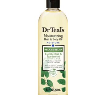 Dr Teal’s Moisturizing Bath & Body Oil – Eucalyptus & Spearmint| 260ml