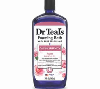 Dr Teals Calm & Serenity Foaming Bath with Pure Epsom Salt, Rose and Milk