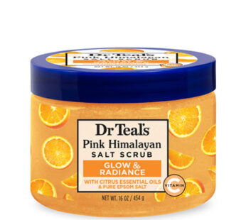 Dr Teal’s Pink Himalayan Salt Body Scrub – Vitamin C – 454g